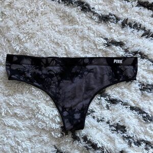 BRAND NEW! Pink Black Tie-Dye Bikini Bottom